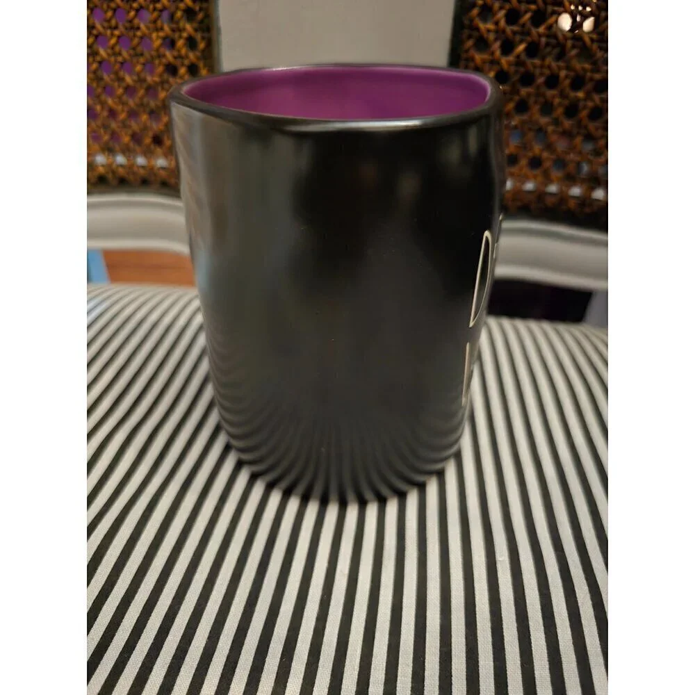 NWT Rae Dunn Halloween Drink Up Witches Coffee Mug Purple Interior